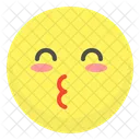 Kiss Blushing Face Icon