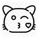 Kiss Heart Face Icon
