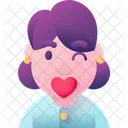 Kiss Love Lips Icon
