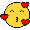 Kiss Love Emoji Icon