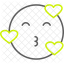 Kiss Love Emoji Icon