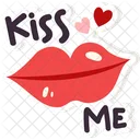 Kiss Me Kissme Love Icon