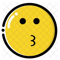 Kiss Normal Emoji Icon
