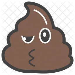 Kiss Poop Emoji Icon
