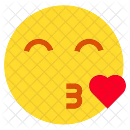 Kiss With Heart Emoji Icon
