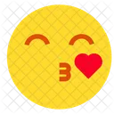 Kiss With Heart Icon