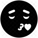 Kissing Kiss Eyes Icon