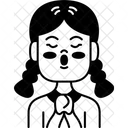 Kissing Girl Romantic Icon