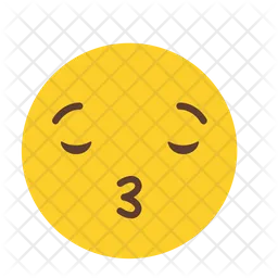 Kissing face Emoji Icon