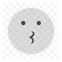Kissing Emoji Face Icon