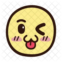 Kissing Face With Tongue Emoji Icon