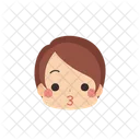 Girl Kiss Emoji Icon