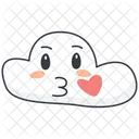 Kissing Heart cloud  Icon