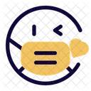 Kissing Heart Emoji With Face Mask Emoji Icône
