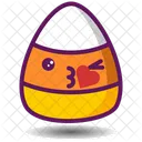Candy Corn Emoji Set Icon