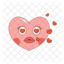Kissing Love Emoji Kiss Love Icon
