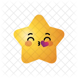 Kissing Star Emoji Icon