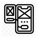 Kit De Design Ux Wireframe Ícone