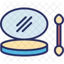 Soins De Beaute Blush Sur Kit Cosmetiques Icône