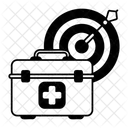 Assistencia Medica Arco E Flecha Alvo Ícone