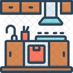 Kitchen Icon Of Colored Outline Style Available In Svg Png Eps Ai Icon Fonts