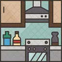 Kitchen Stove Interior Icon