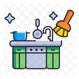 Kitchen Cleaning  Icon