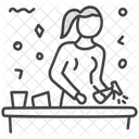 Kitchen Cleaning Kitchen Work Kitchen Dusting Icon