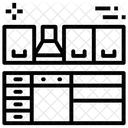 Kitchen Kitchenette Kitchen Diner Icon