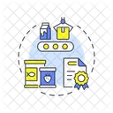 Production Kitchen Incubators Supply Chain Icon