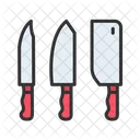 Kitchen Knives Cut Restaurant Icon