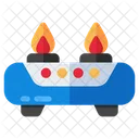 Kitchen Stove Gas Burner Kitchenware Icon