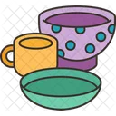 Kitchenware Plate Cup Icon