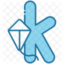Kite Alphabet Shape And Symbol Icon