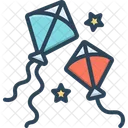 Kite Celebration Colorful Icon
