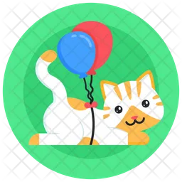 Kitten Balloons  Icon