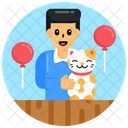 Pet Party Kitten Party Cat Party Icon