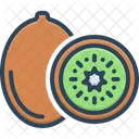 Kiwi Fatia Saboroso Ícone