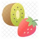 Kiwi Strawberry Tasty Icon