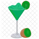 Kiwi Cocktail Summer Drink Citrus Twist Icon