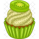 Kiwi cupcake  Icon