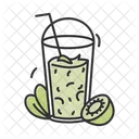 Kiwi Smoothie Cocktail Icône