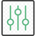 Klangeinstellung Einstellleiste Symbol