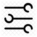 Klangeinstellung Konfiguration Lautstarkeregelung Symbol