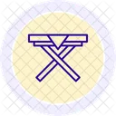 Faltbar Tisch Mobel Symbol