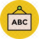 Klassenzimmer Abc Schild Symbol