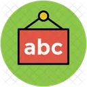 Klassenzimmer Abc Schild Symbol