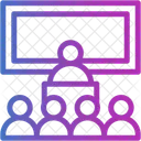 Klassenzimmer Lehrer Schuler Symbol