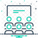 Klassenzimmer Digital Schuler Symbol