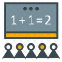 Klassenzimmer Schuler Tafel Symbol